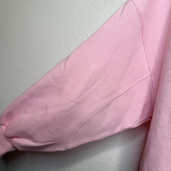 Judith March Beach Bum Oversized Baby Pink Sweatshirt With Beaded Lettering L - Picture 2 of 7